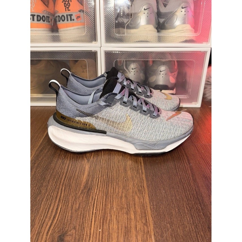 Size 8 - Nike ZoomX Invincible 3 Ashen Slate Metallic Gold W